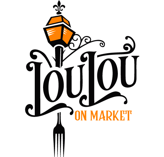 Lou Lou on Market Typography Logo Design