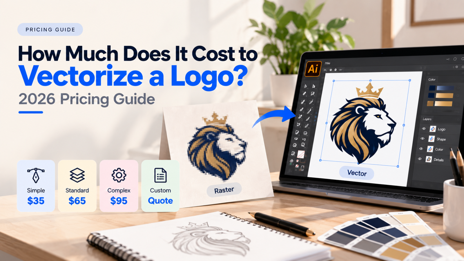 How Much Does It Cost to Vectorize a Logo? 2026 Pricing Guide